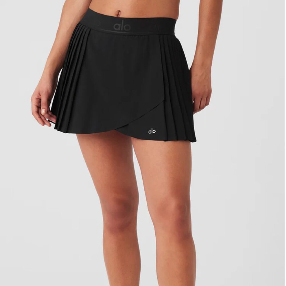 Alo Aces Tennis Skirt Black - S
